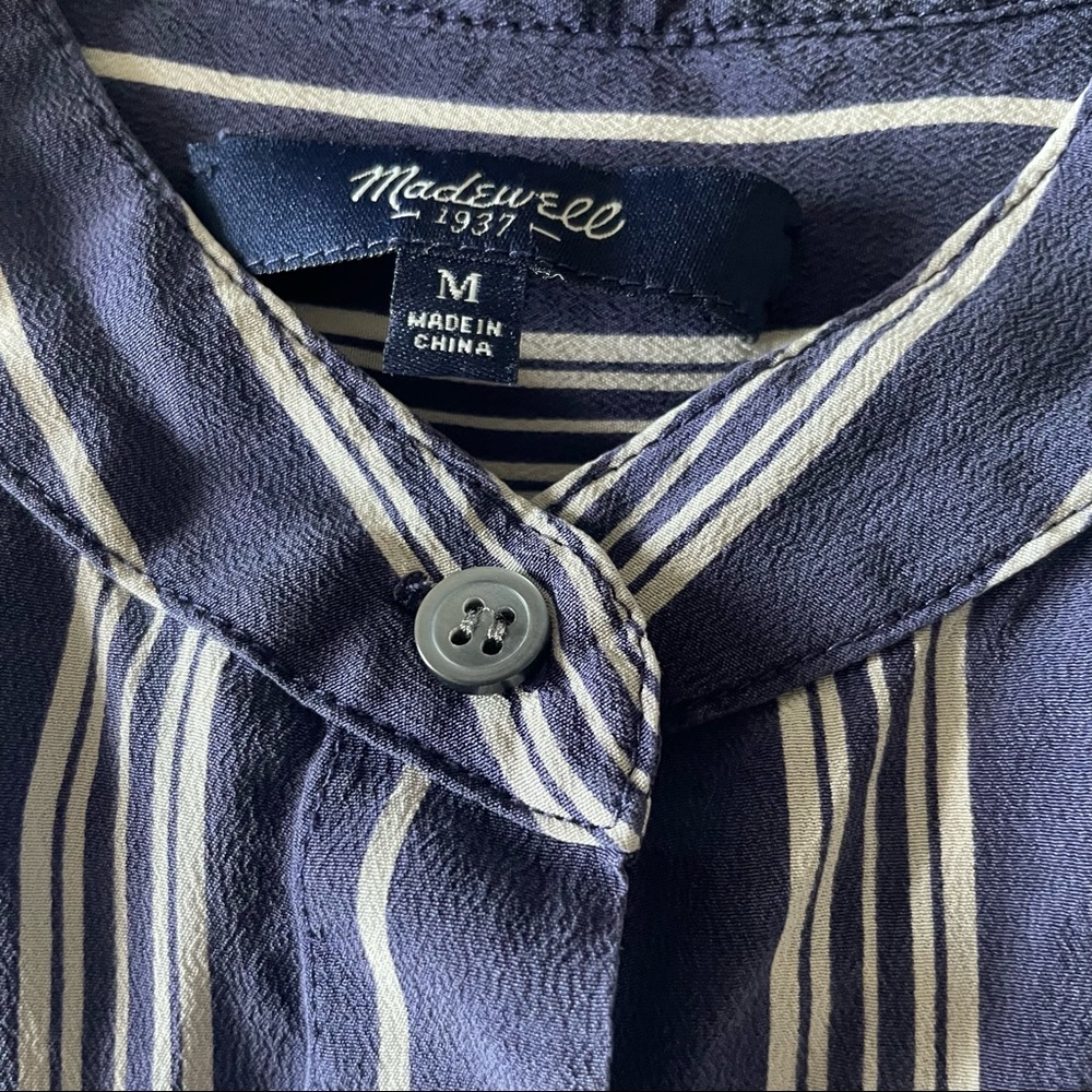 MADEWELL mulberry silk striped tunic - Picture 4 of 8